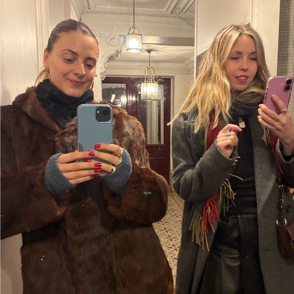 Vintage real Fur brown Women's Jacket - Picture 4 of 4